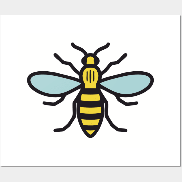 Manchester Bee Wall Art by JamieEvans